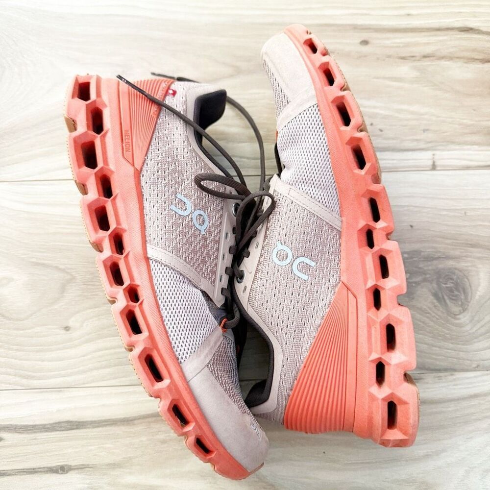 ON CLOUD | Running Women's Cloudstratus Sneaker Shoe Rosebrown Flare | Size 9 - Picture 9 of 10